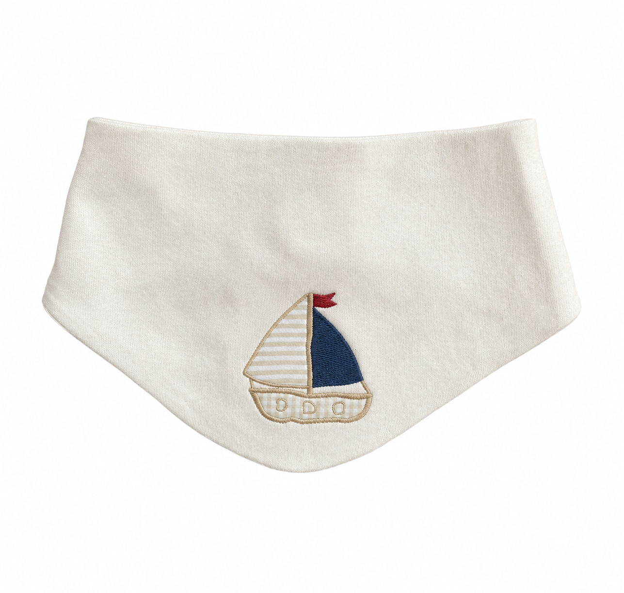Baby-Halstuch Little sailor, unisex mit 3D-Stickerei