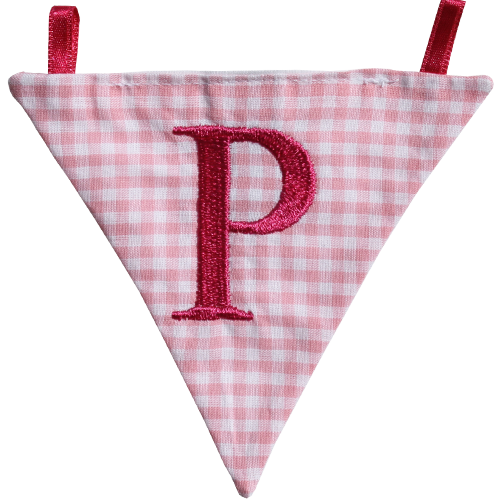 Wimpel P - rosa