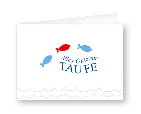 Taufkarte Fische