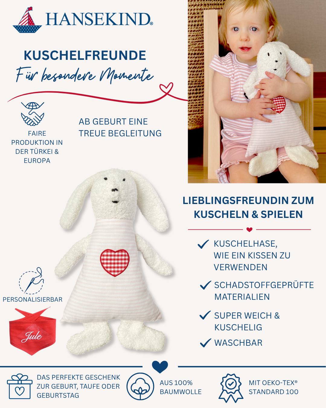 Kuschelhase rosa