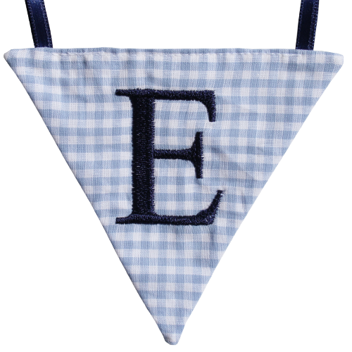 Wimpel E - blau