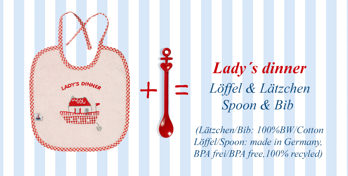 Geschenkeset Lätzchen mit Löffel