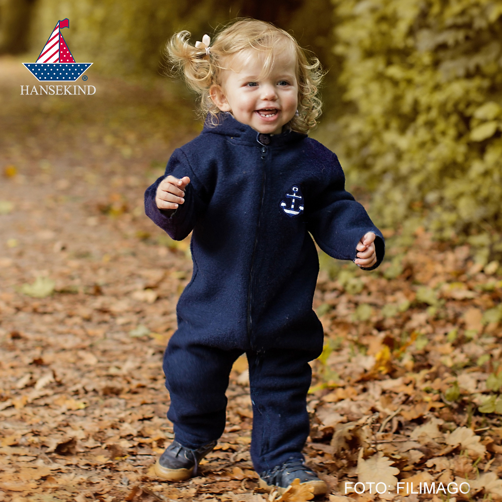 Wollwalkanzug 100% Wolle, Futter BW 62-68, in navy