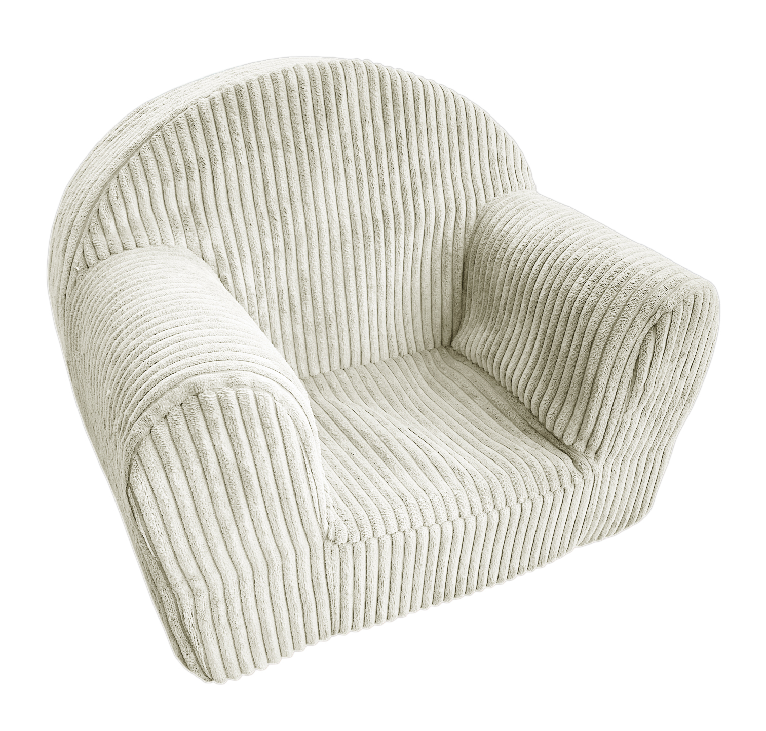 Kindersessel Cord Creme mit waschbarer Husse