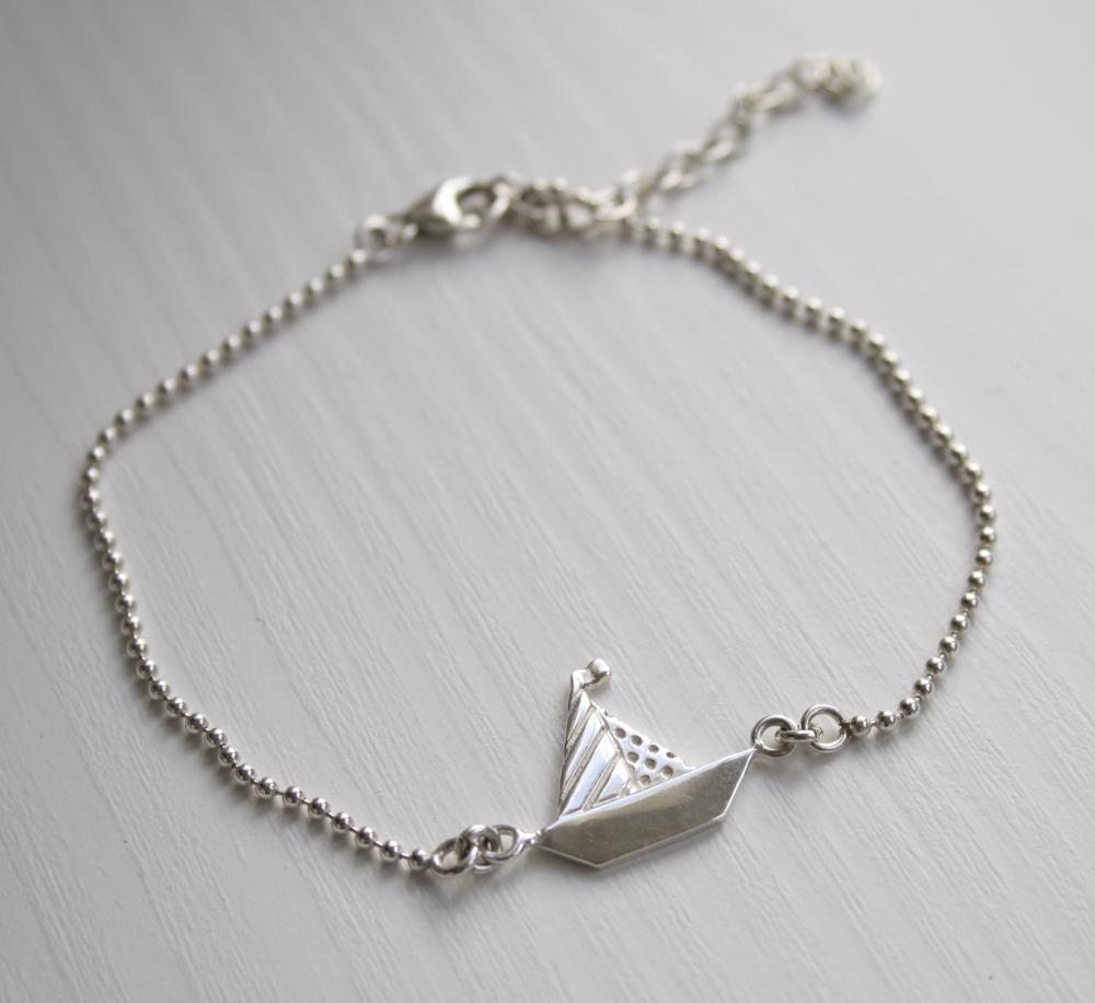 Segelschiff Armband 925 Silber