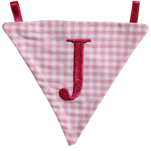 Wimpel J - rosa