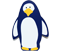 Motiv für die Kindergarderobe Pinguin