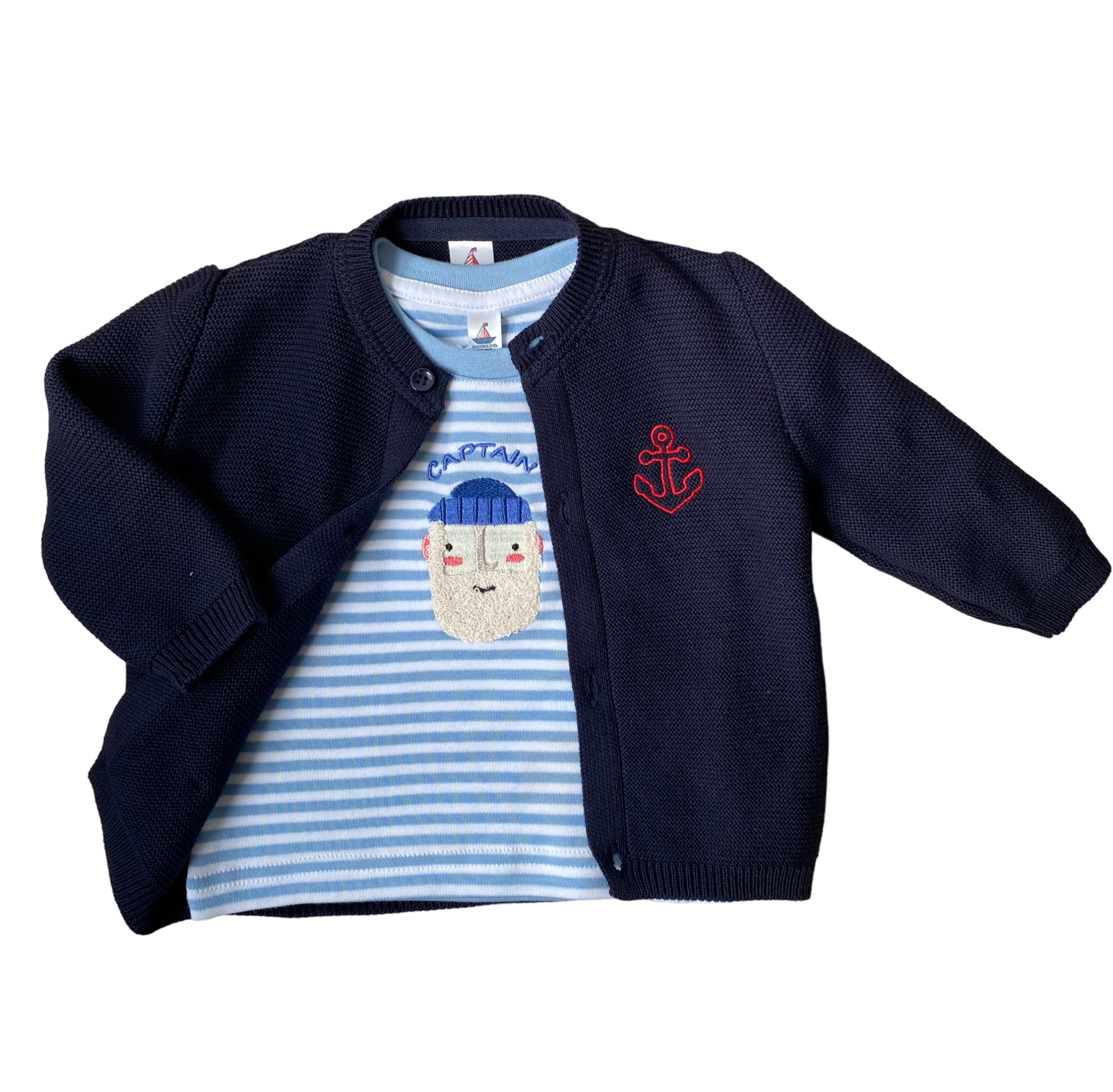 Strickjacke, navy 50-56