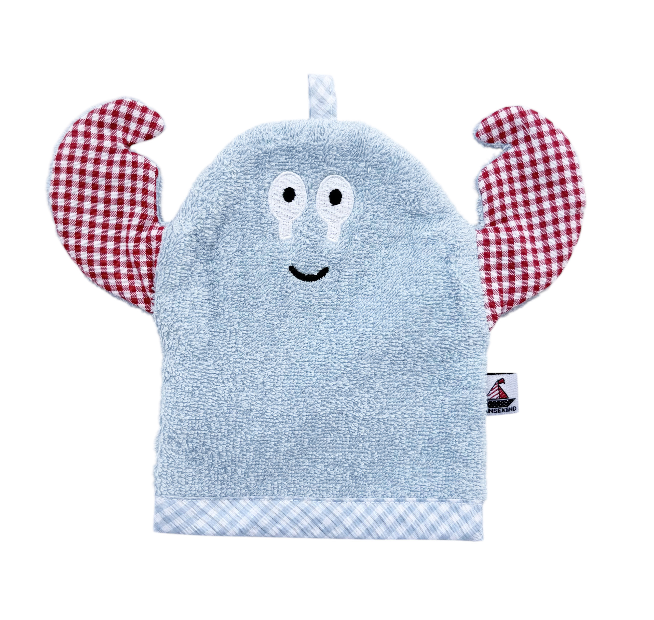 Waschhandschuh Krabbe aus OEKO-TEX® Standard 100 Baumwolle | Hansekind