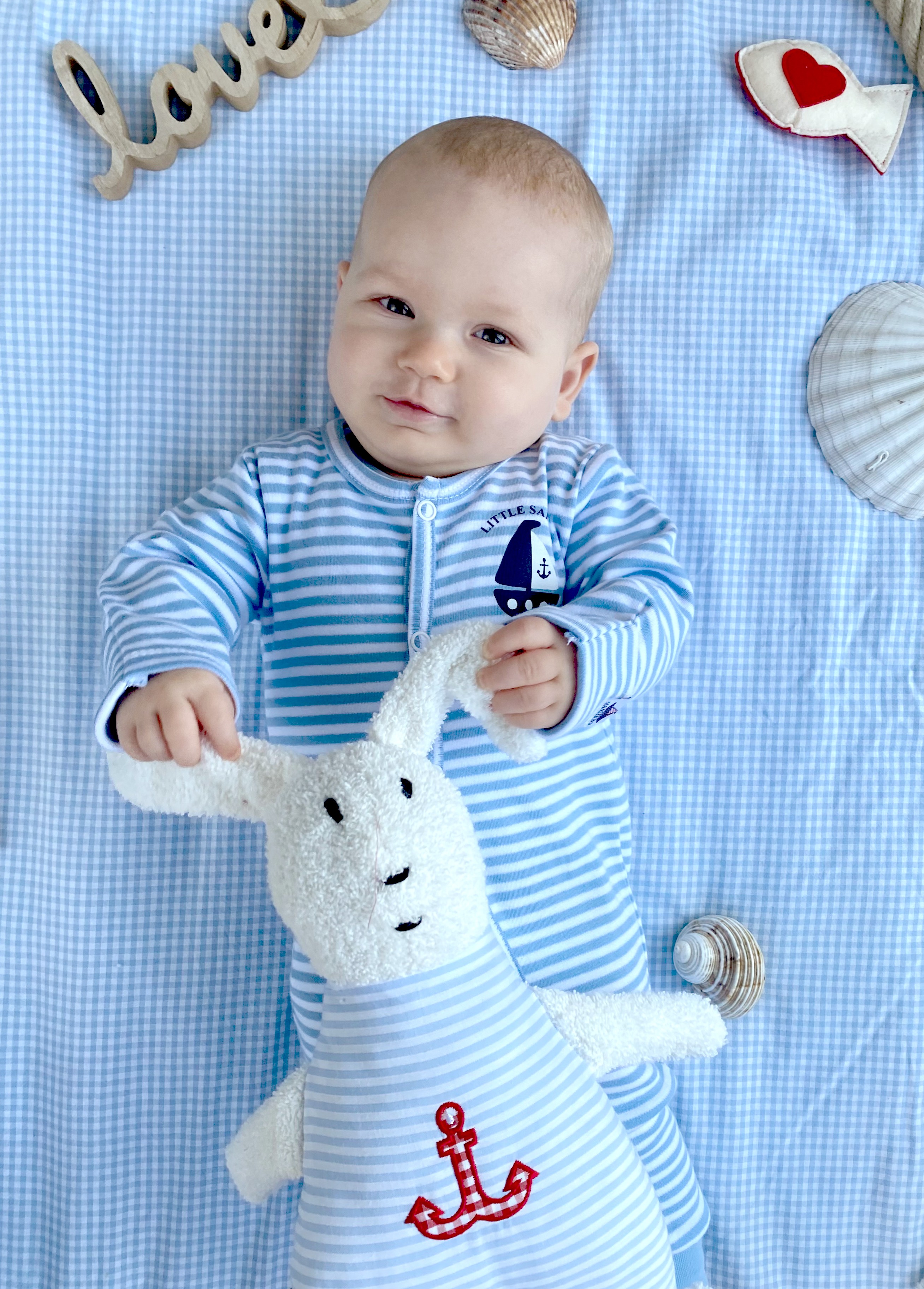 Kuschelhase blau