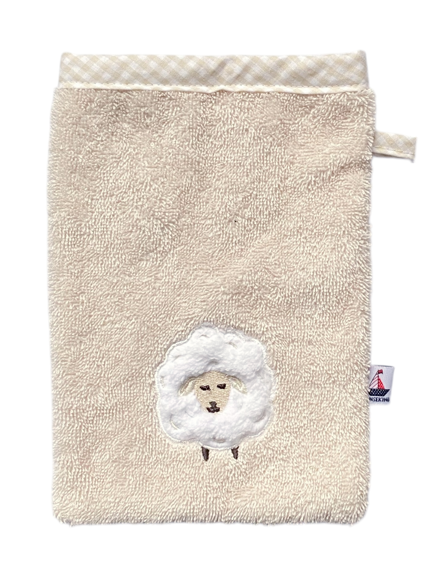 Waschhandschuh  mit Schäfchen