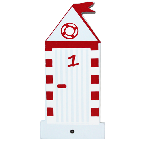 Motiv für die Kindergarderobe Strandhaus