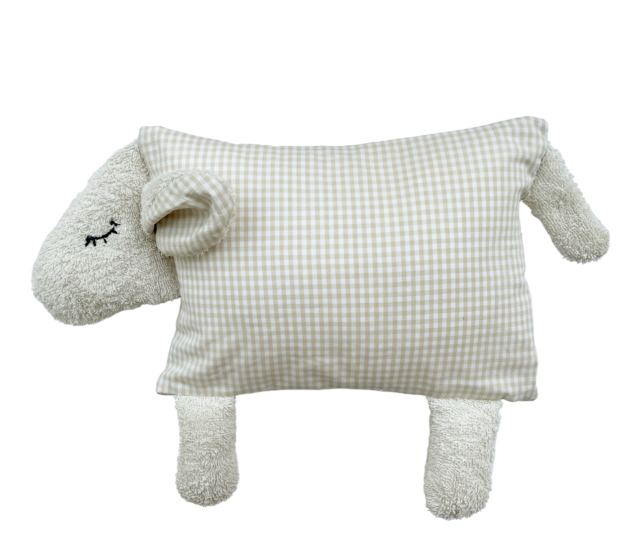 Kuschelkissen Schaf – personalisierbares Babykissen zur Geburt
