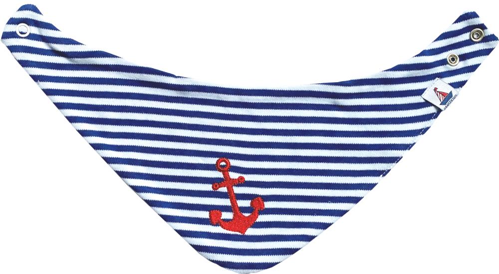 Halstuch navy gestreift mit Anker