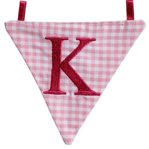 Wimpel K - rosa