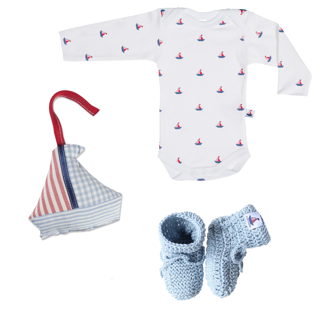 Geburtsset aus Bio-Baumwolle 50/56 | Babygeschenk & Geschenk zur Geburt | Hansekind