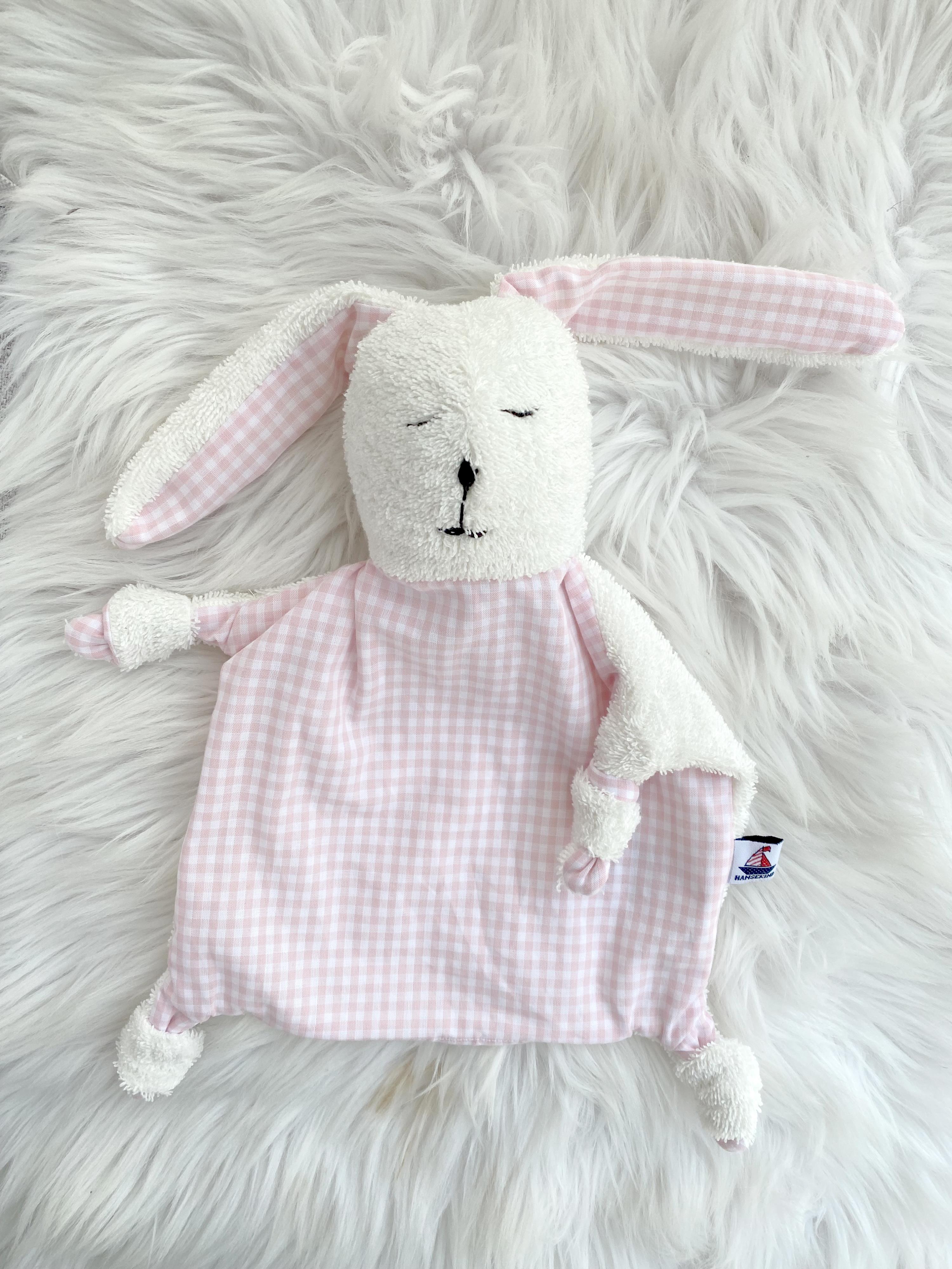 Schnuffeltuch Hase rosa