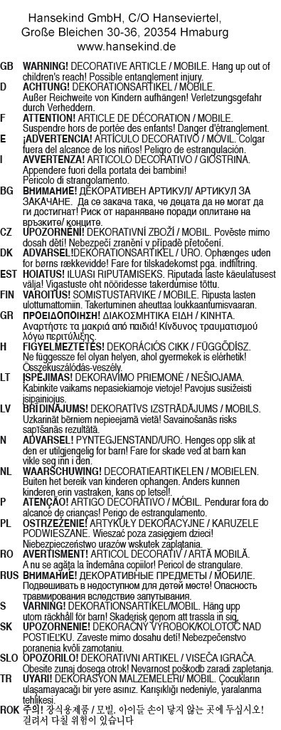 Mobile Schafe aus Wollfilz einfarbig