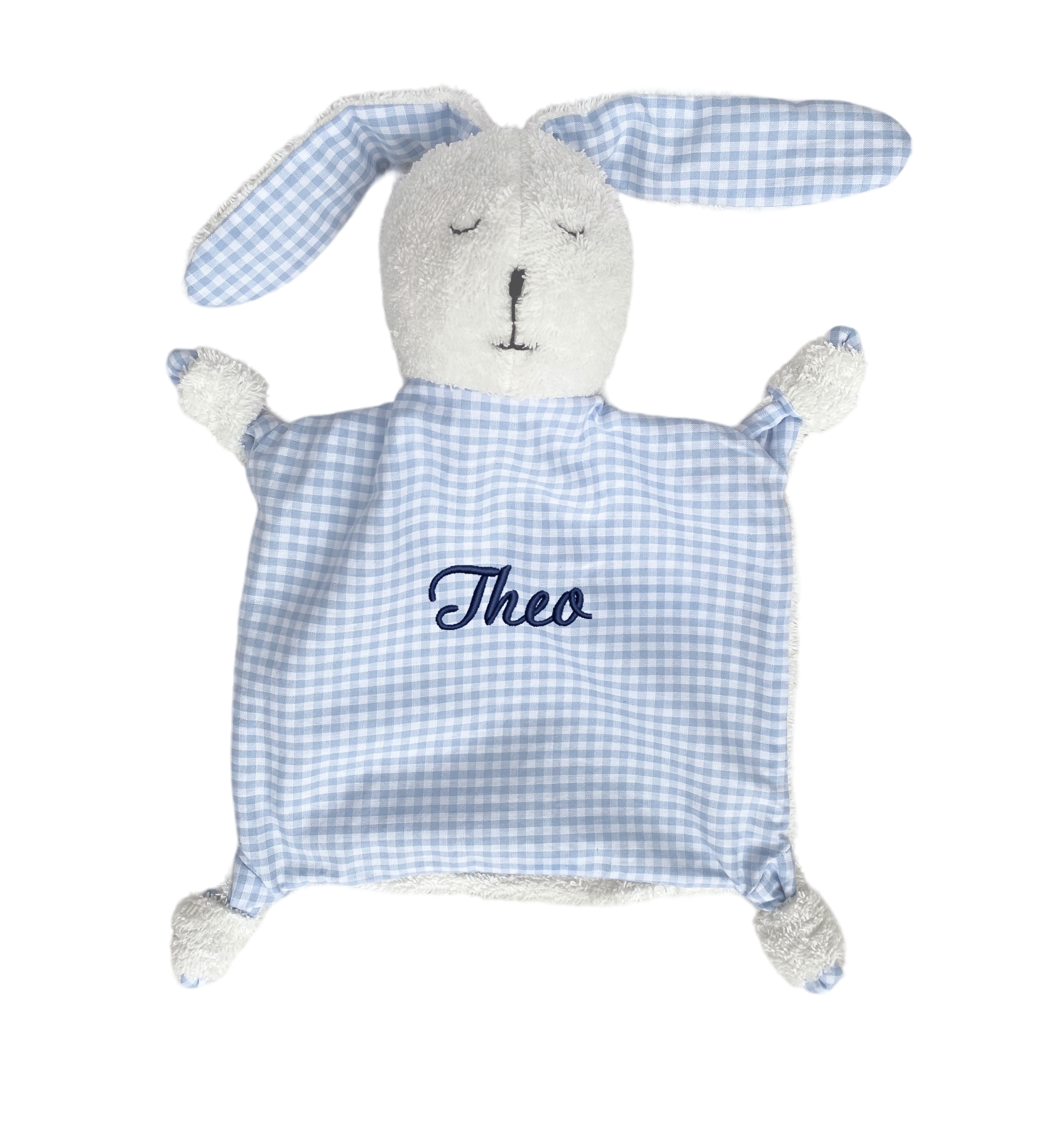 Schnuffeltuch Hase, blau