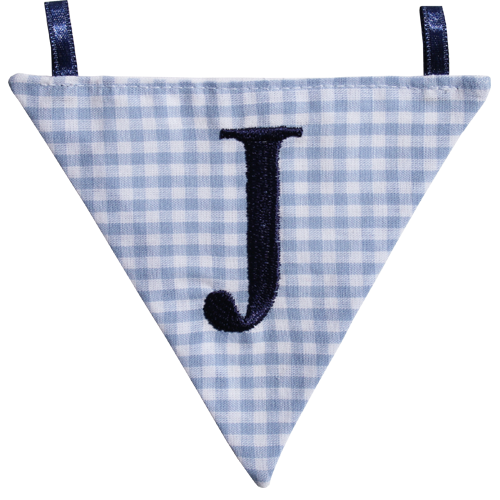 Wimpel J - blau