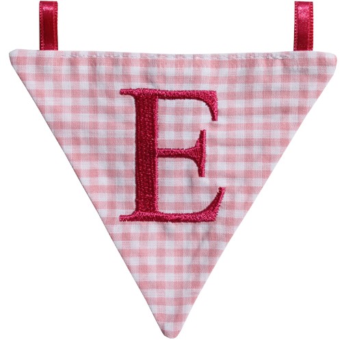 Wimpel E - rosa