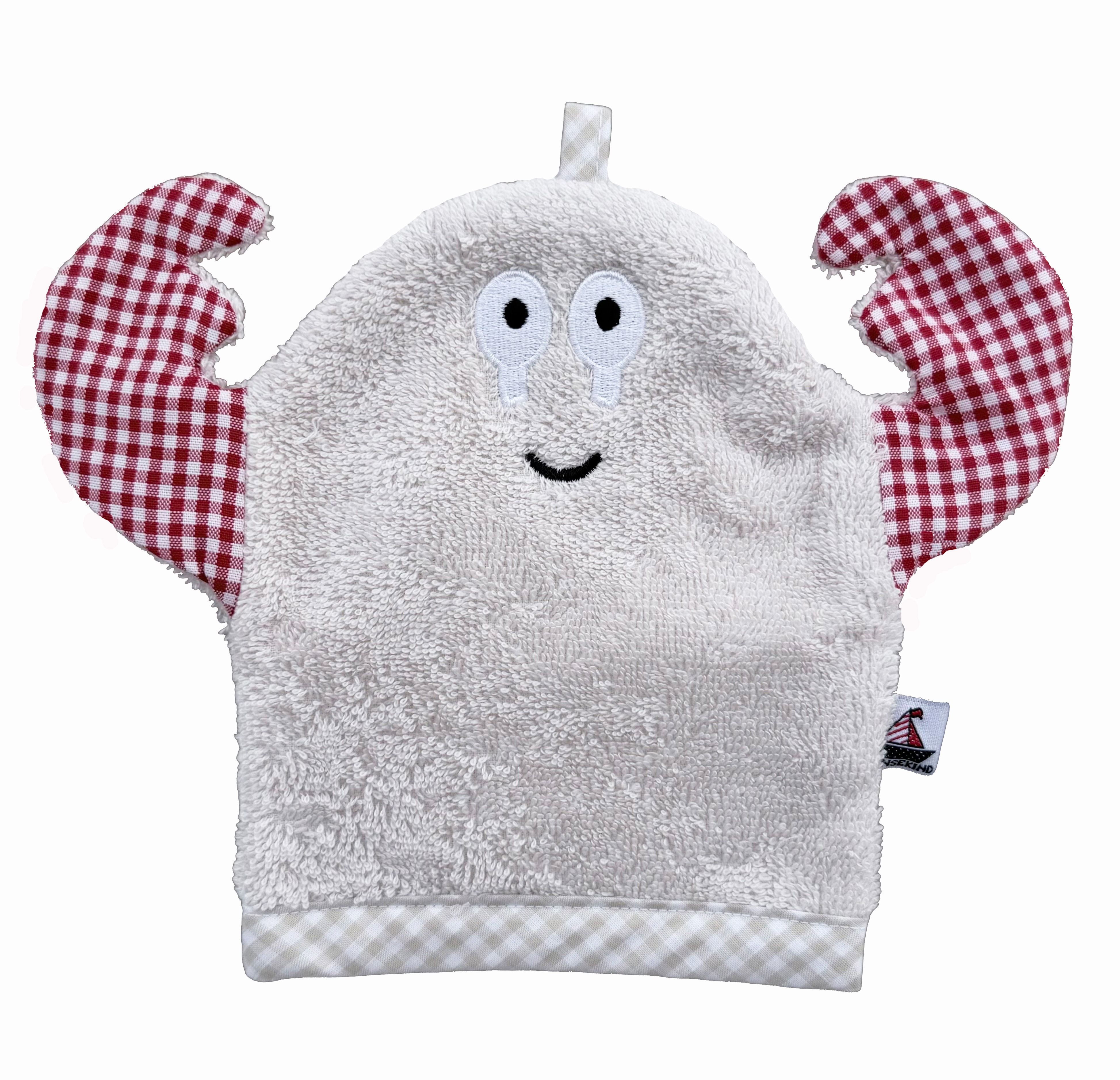 Waschhandschuh Krabbe unisex aus OEKO-TEX® Standard 100 Baumwolle | Hansekind