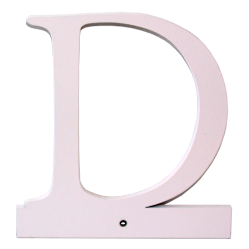 Buchstabe D - rosa