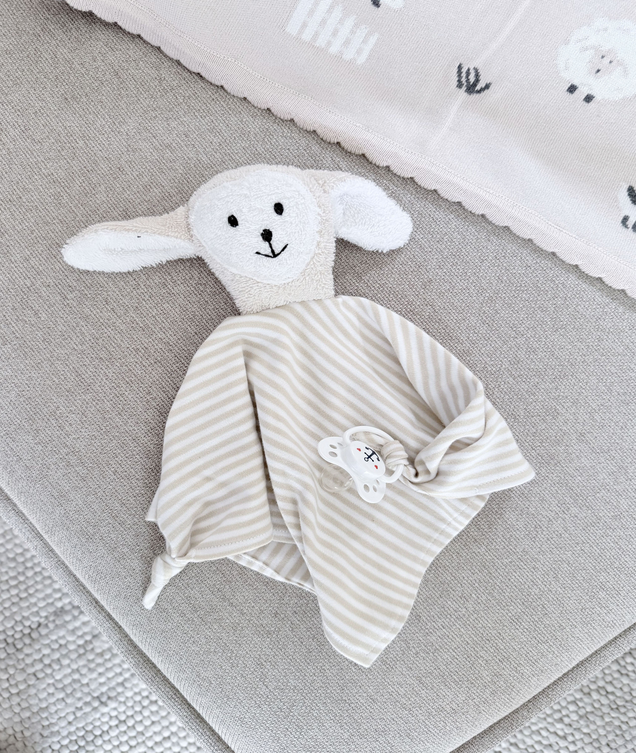 Schnuffeltuch Schaf aus OEKO-TEX® Standard 100 | Kuscheltuch Baby | Hansekind