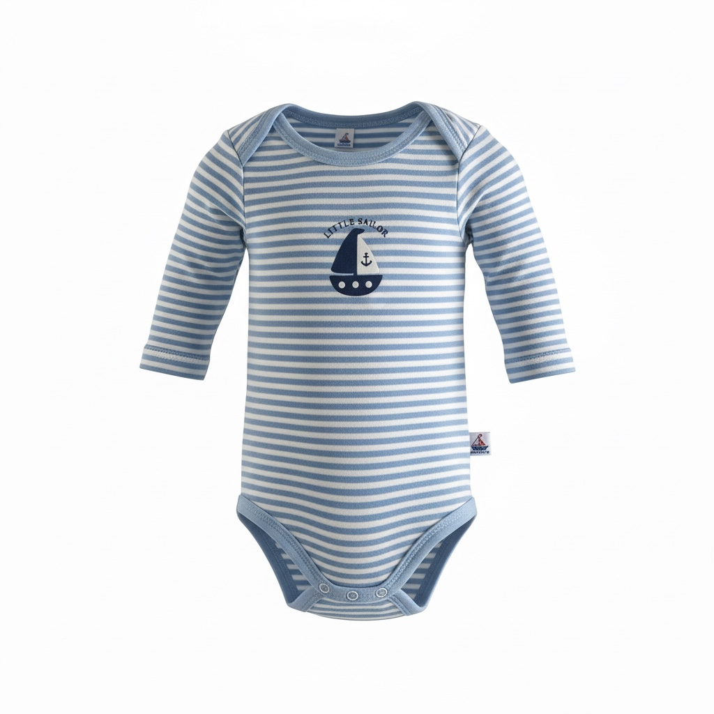 Geschenkeset „Ahoi“ zur Geburt 62/68 | Baby Geschenkset aus Bio-Baumwolle | Hansekind