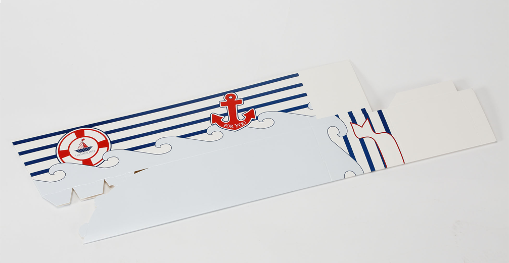 Geschenkschachtel Schiff klein zum Selbstverpacken 23 cm