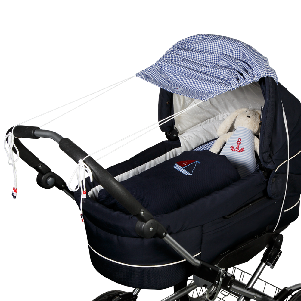 Kinderwagen Sonnensegel navy